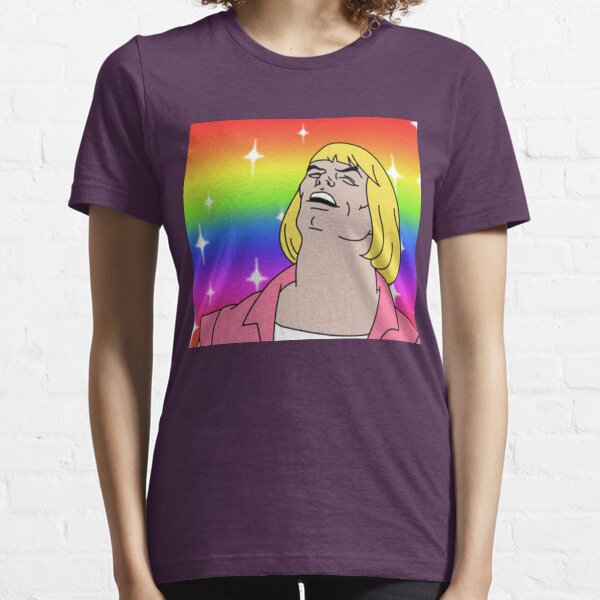 He Man Rainbow Women S T Shirts Tops Redbubble - roblox mtf shirt id
