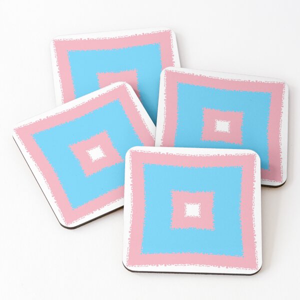Item preview, Transgender Pride Ornament Square designed and sold by Dator-Abstracts.