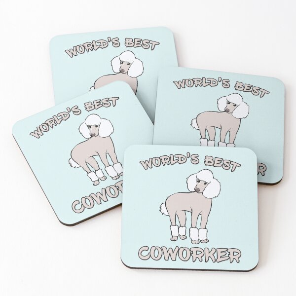 Item preview, Mejor compañero de trabajo de Poodle World FMH designed and sold by DeesDeesigns.