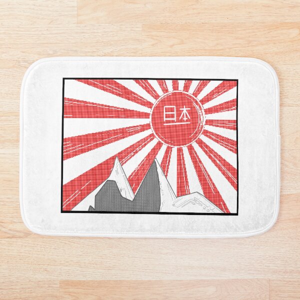 Item preview, Japanese rising sun over mountains designed and sold by AidanMDesigns.