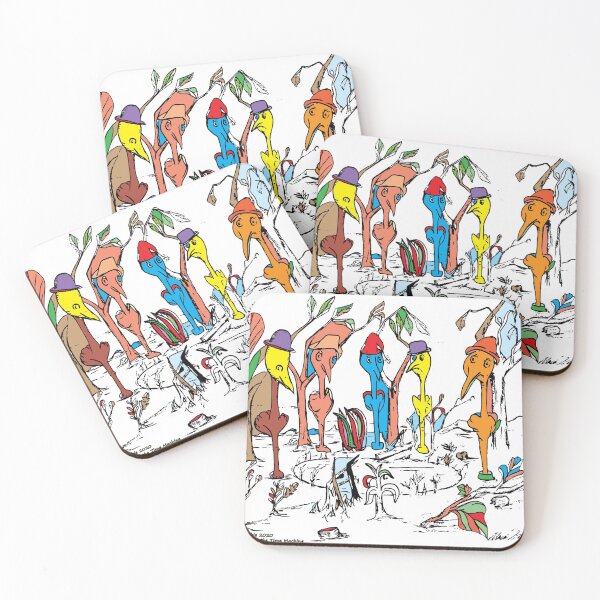 Item preview, Colorful Bird Pond Birthday Party, TeresaTown at Redbubble 2020 designed and sold by Mark Stansberry.
