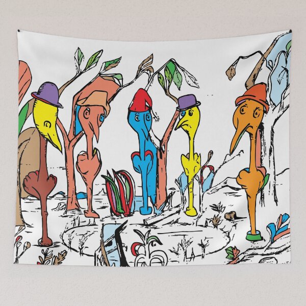 Item preview, Colorful Bird Pond Birthday Party, TeresaTown at Redbubble 2020 designed and sold by Mark Stansberry.