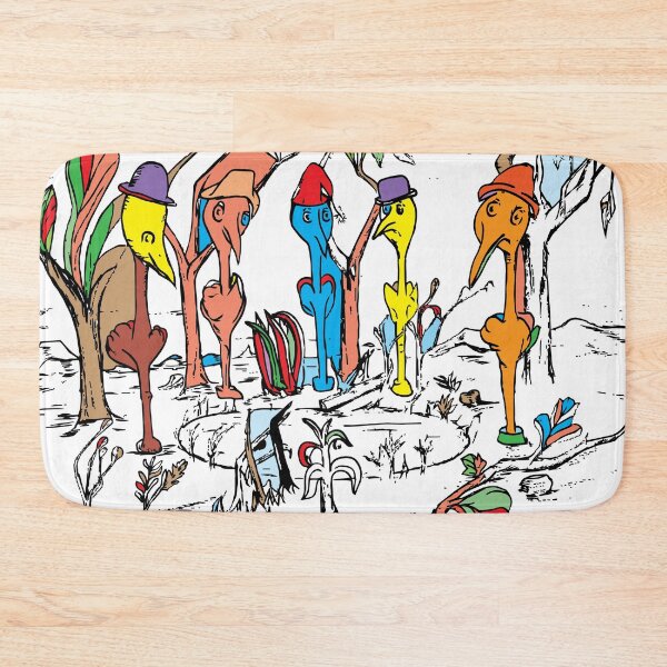 Item preview, Colorful Bird Pond Birthday Party, TeresaTown at Redbubble 2020 designed and sold by Mark Stansberry.