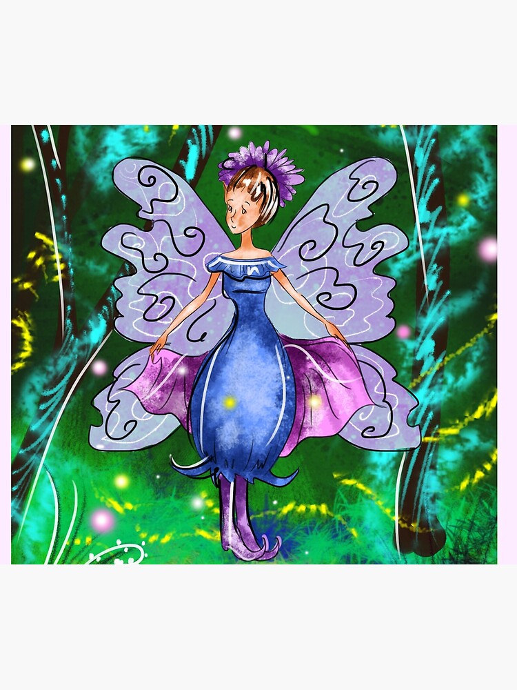 Thumbnail 3 of 3, Tapestry, Esme The Enchanted Forest Fairy™ designed and sold by TeelieTurner.