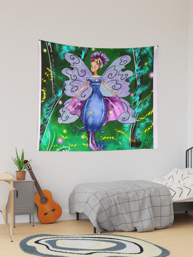 Thumbnail 1 of 3, Tapestry, Esme The Enchanted Forest Fairy™ designed and sold by TeelieTurner.
