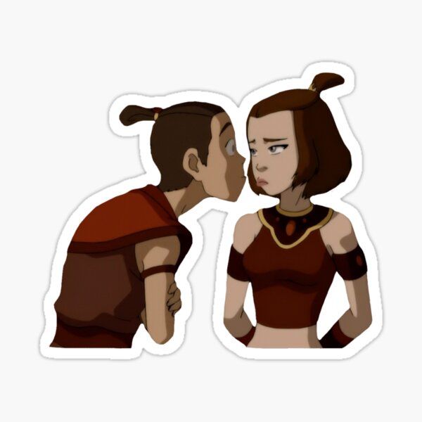 sokka and suki Sticker