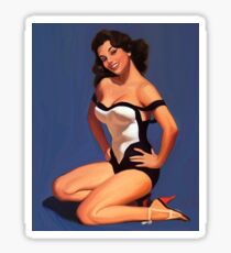Vintage Pin up Girl - 1950 Sticker