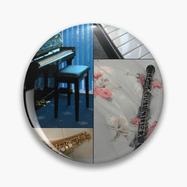 Item preview, Piano, Oboe and Saxophone Collage designed and sold by MidnightMelody.