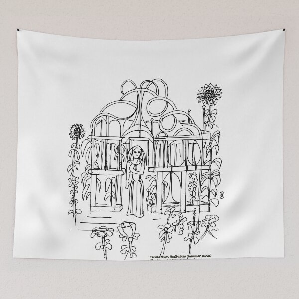 Item preview, The Wrought Iron Garden Gazebo, TeresaTown at Redbubble 2020 designed and sold by Mark Stansberry.