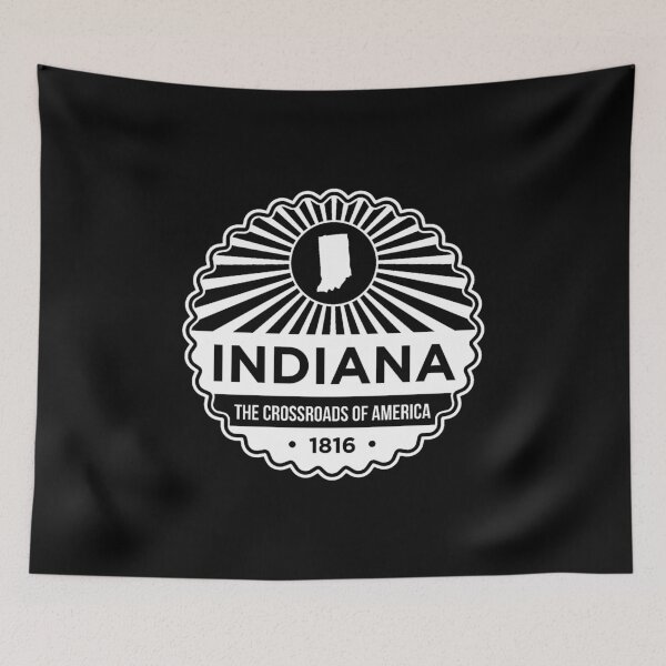 Item preview, Indiana State Motto graphic - The Crossroads of America designed and sold by jakehughes2015.