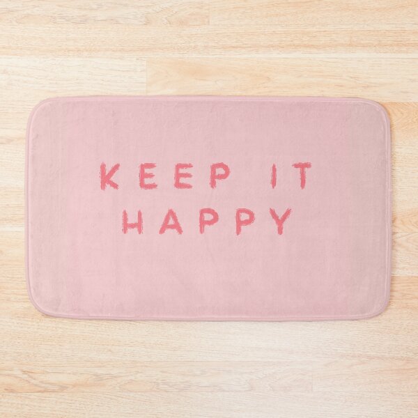 Item preview, Keep It Happy Hand-Lettered Quote in Pink designed and sold by WildeandCo.