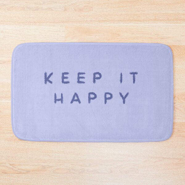 Item preview, Keep It Happy Hand-Lettered Quote in Blue designed and sold by WildeandCo.
