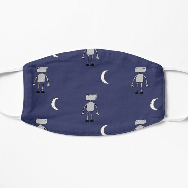 Robot Staring Up At Moon Mask