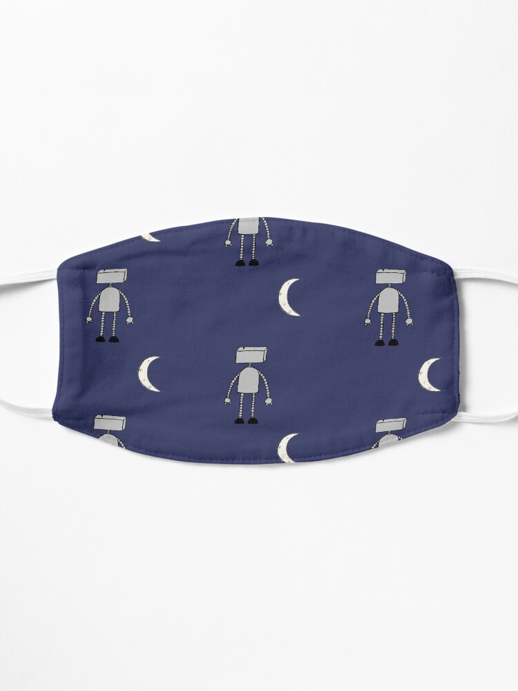 Alternate view of Robot Staring Up At Moon Mask