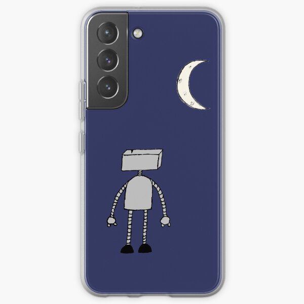 Robot Staring Up At Moon Samsung Galaxy Soft Case