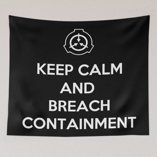 Item preview, Keep Calm and Breach Containment (Black) designed and sold by Omnavis.