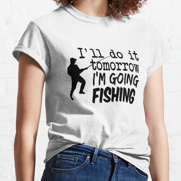 Dear LordFunny Fishing T Shirts for Men Letters Print Tees&Tops For  Fisherman Gifts Premium Cotton Comfy T-shirts