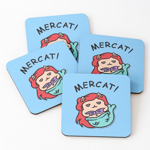 Item preview, Mercat Kawaii Kitty Mermaid designed and sold by therealsadpanda.