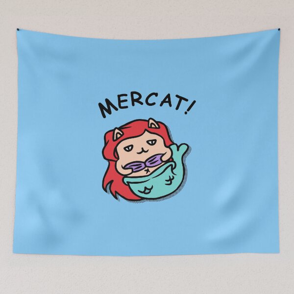 Item preview, Mercat Kawaii Kitty Mermaid designed and sold by therealsadpanda.