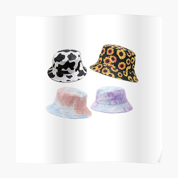 Butterfly Bucket Hat Poster By Animallover Redbubble - butterfly bucket hat roblox