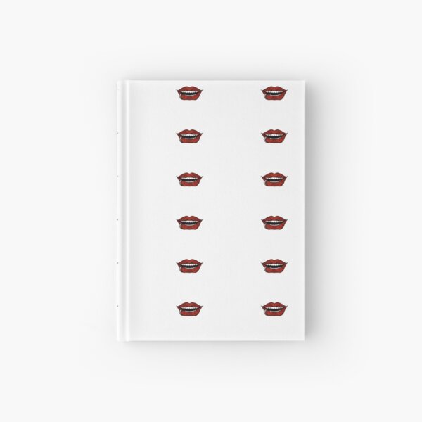 Vampire Red Lips Hardcover Journal