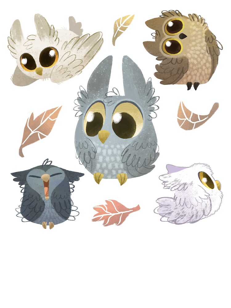 Puffy Owls | Kids T-Shirt