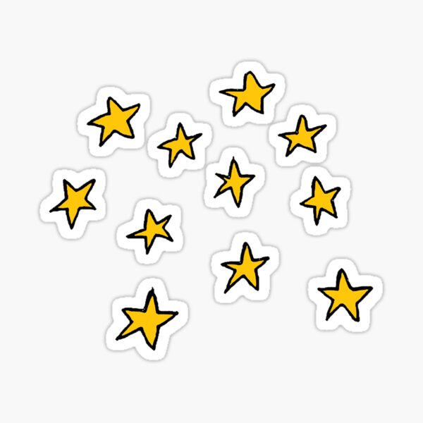 Yellow Star Pack Sticker Sticker By Angelasun2624 Redbubble