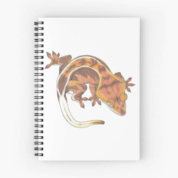 Item preview, Gecko de cresta roja designed and sold by TinkerandBone.