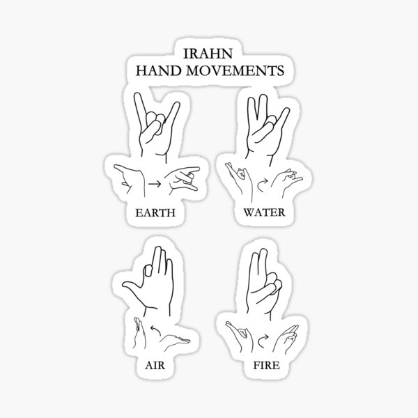 Irahn Hand Movements Sticker