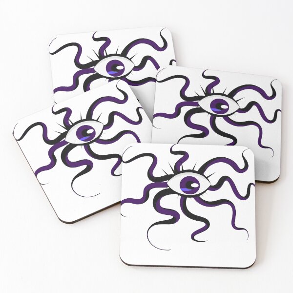 Item preview, Purple and Black Eye with Tentacles designed and sold by Reinardine.
