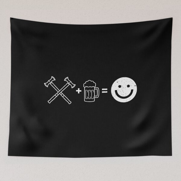 Item preview, Funny Axe Throwing Axes And Beer Make Me Happy product designed and sold by jakehughes2015.