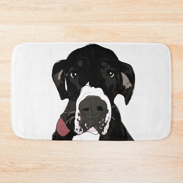 Item preview, Great Dane Dog (black w/pink tongue) designed and sold by sketchandpaws.