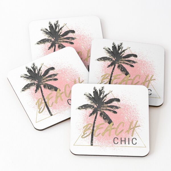 Item preview, Beach Chic Palm Tree Pink and Black designed and sold by beachchic.