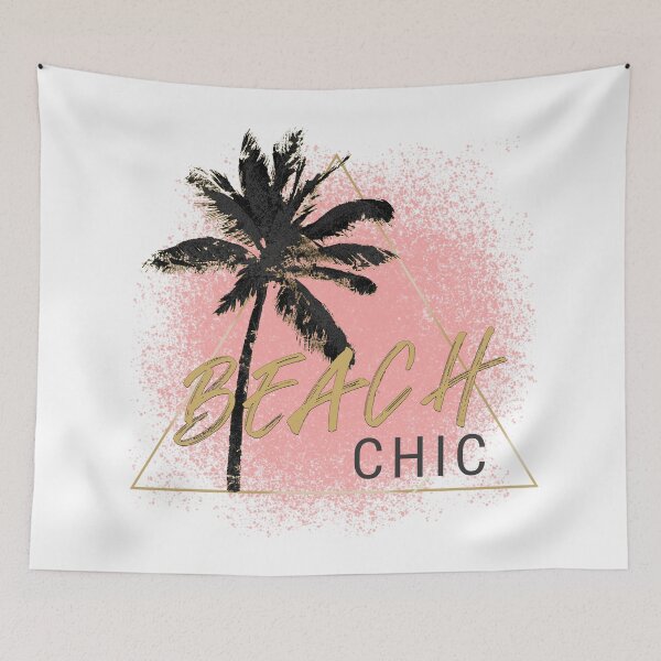 Item preview, Beach Chic Palm Tree Pink and Black designed and sold by beachchic.