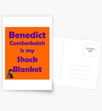 Benedict Cumberbatch is my Shock Blanket Postcards