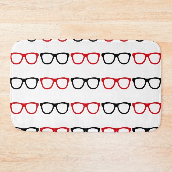 Item preview, Black and Red Nerd Glasses designed and sold by GeekyGirlsGarb.