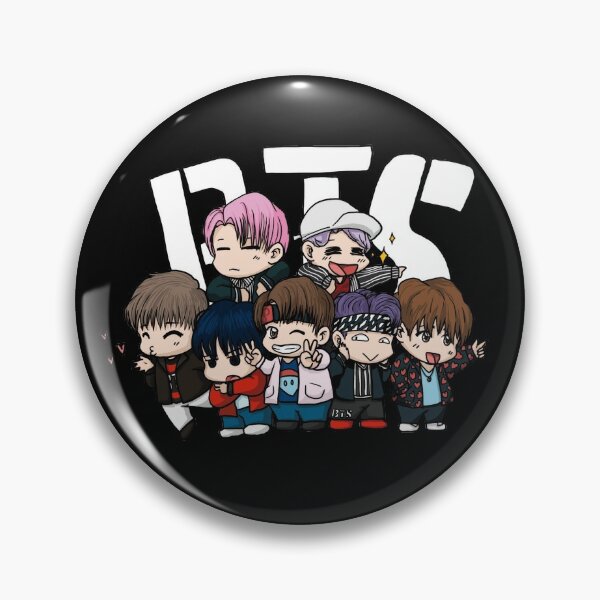 Bts Group Pins and Buttons for Sale | Redbubble