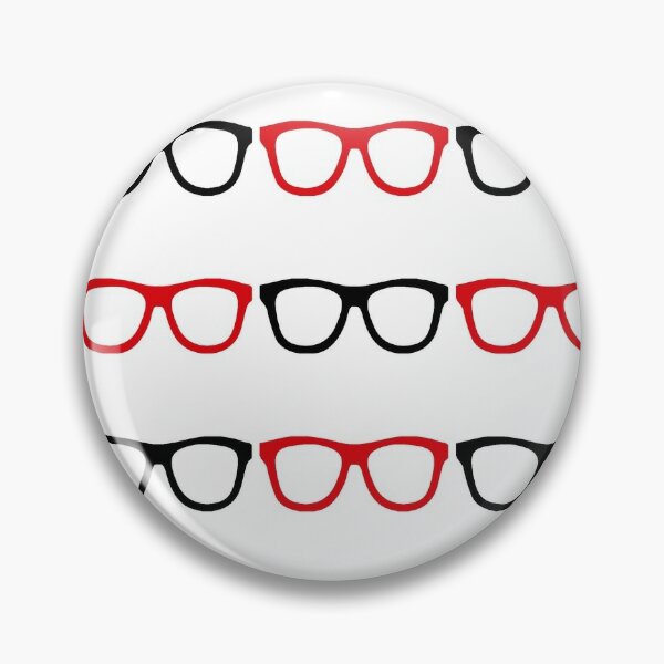 Item preview, Black and Red Nerd Glasses designed and sold by GeekyGirlsGarb.
