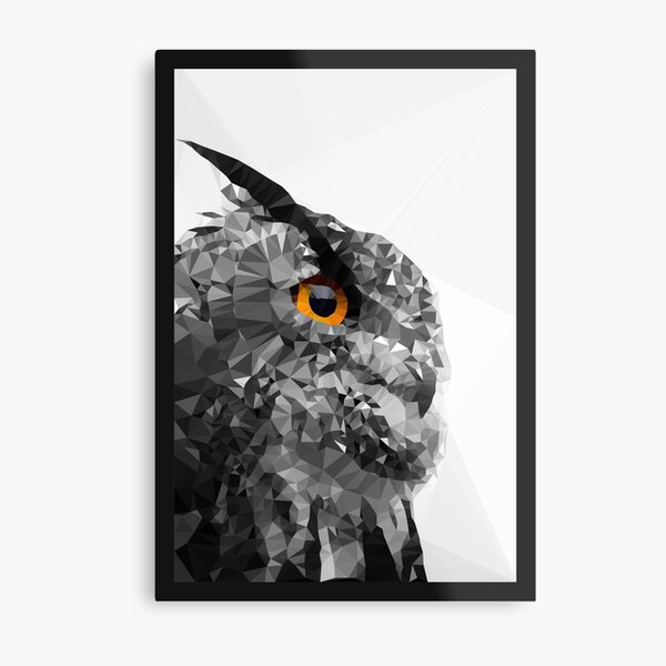 with that penetrating look of wisdom. Metal Print