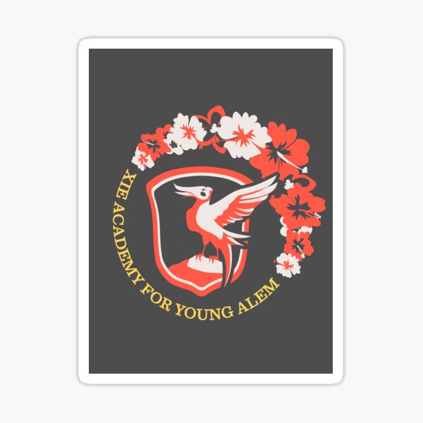 Copy of Xie Academy for Young Alem (Red and White Cockatiel) Sticker