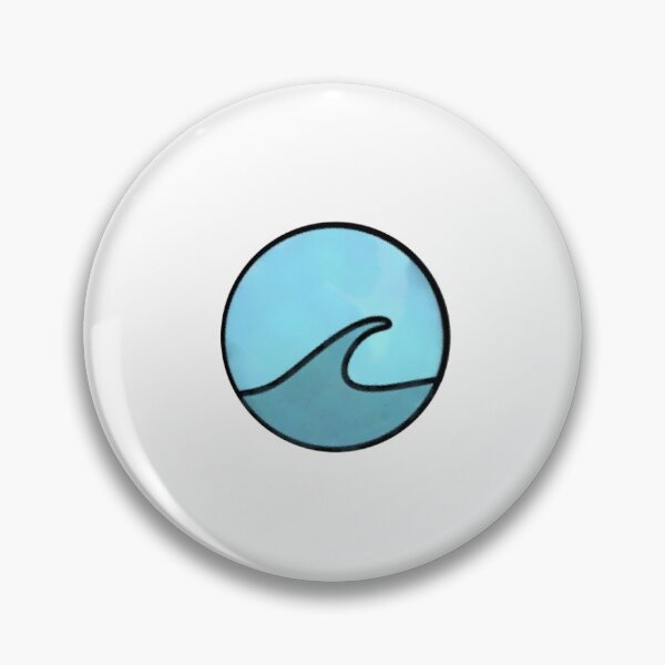 Aperçu de l'œuvre Vague de l'océan bleu mignon créée et vendue par StickersBySM.