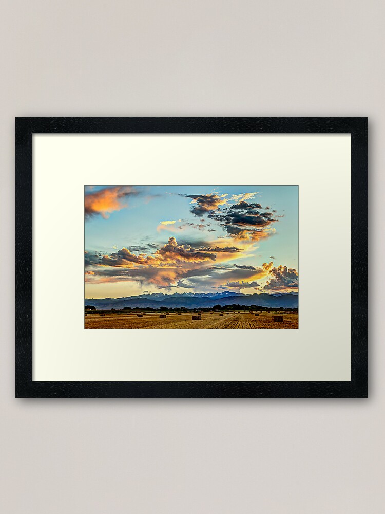 Alternate view of Sunset Madness Over The Colorado Framed Art Print