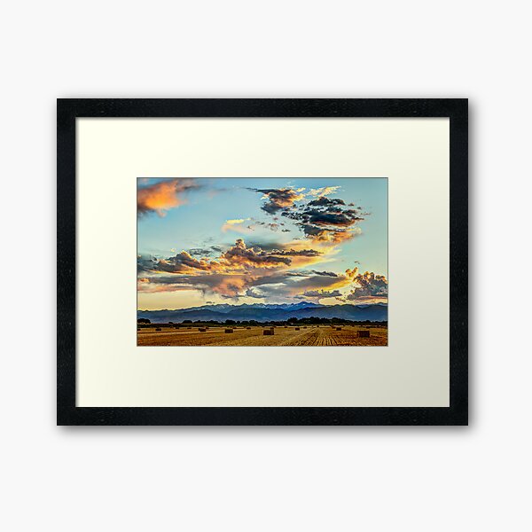 Sunset Madness Over The Colorado Framed Art Print