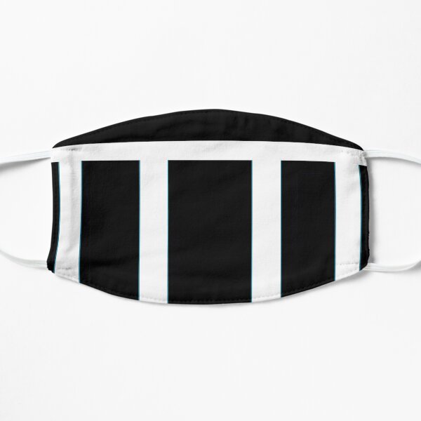 Magpie strip with teal Flat Mask