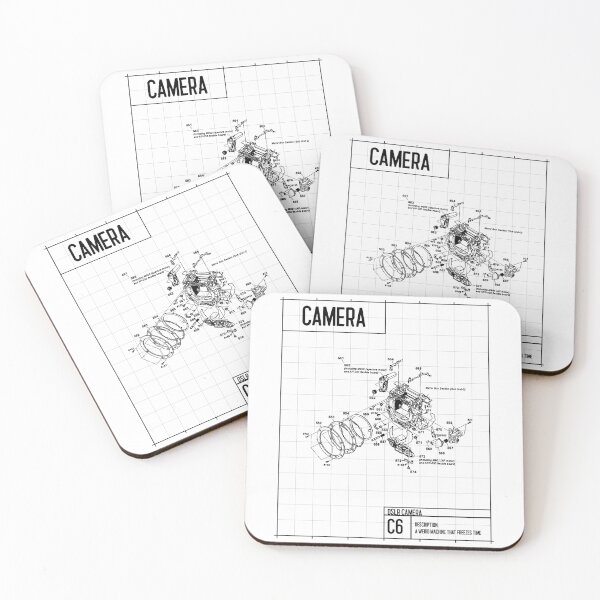 Item preview, DSLR Camera assembly blueprint sketch  designed and sold by fahim96.