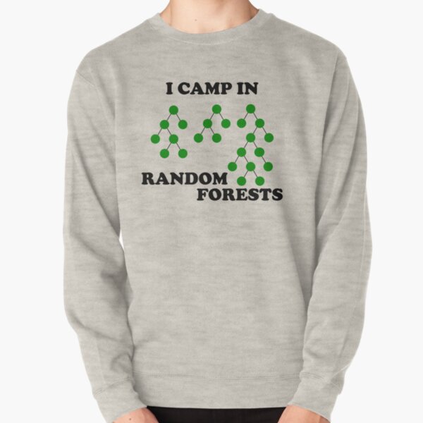I Camp in Random Forests - Green Pullover Sweatshirt