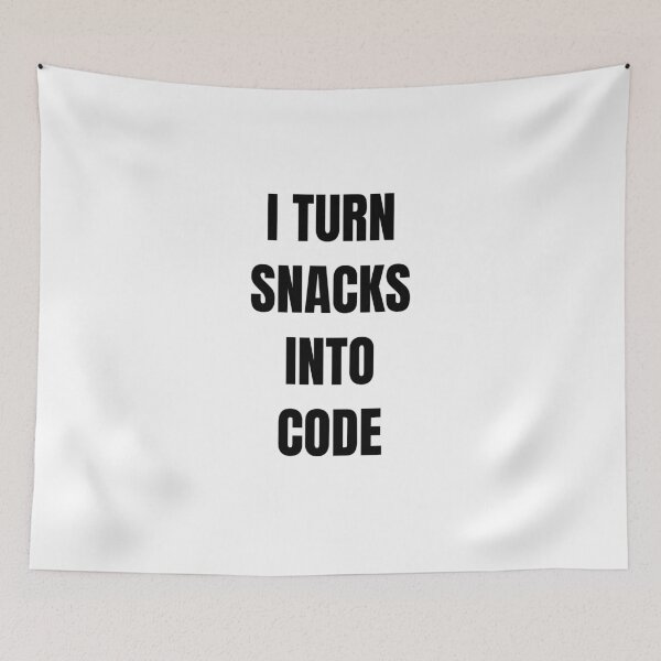 Item preview, I turn snacks into code  designed and sold by Jeangel97.