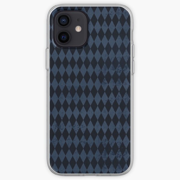Blue and Black Harlequin iPhone Soft Case