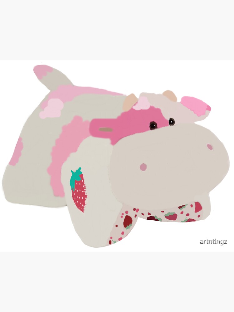 pink cow pillow pet