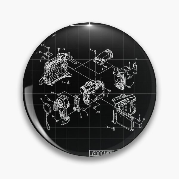 Item preview, Vintage vedio camera assembly sketch, blueprint.  designed and sold by fahim96.